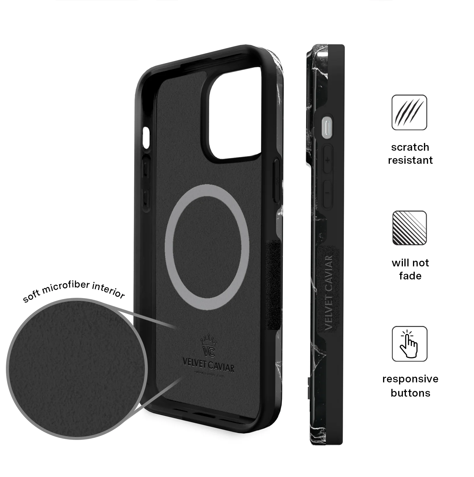 Black Marble iPhone Case - Image 114