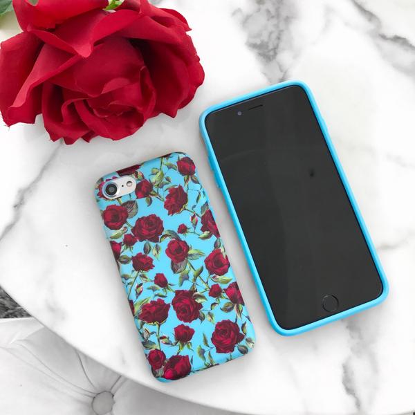 Blue Roses Floral iPhone Case - Image 21