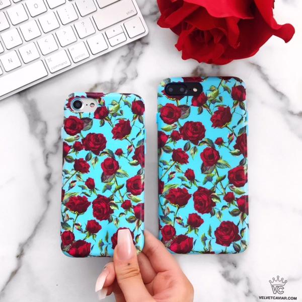 Blue Roses Floral iPhone Case - Image 41