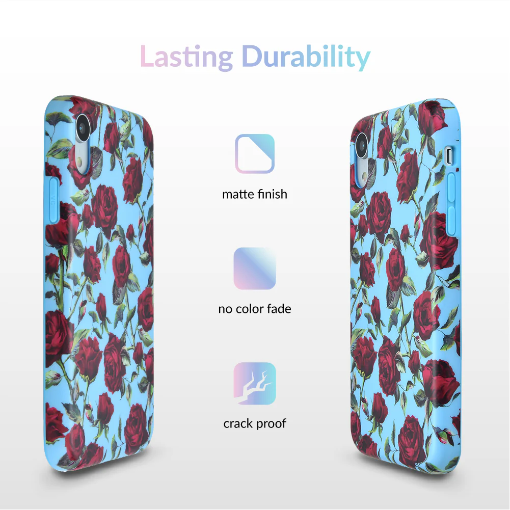 Blue Roses Floral iPhone Case - Image 57