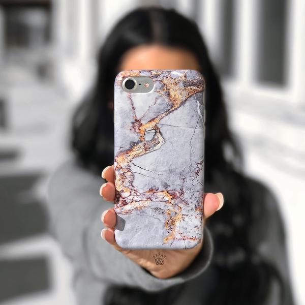 Gray & Gold Marble iPhone Case - Image 18