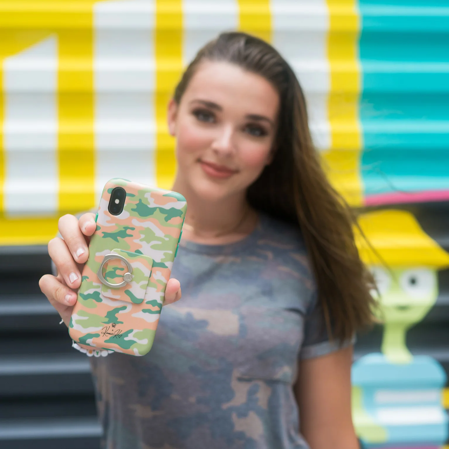 Olive Camo iPhone Case by Kendall Vertes - Image 30