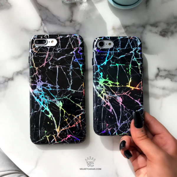 Holo Black Marble iPhone Case - Image 47