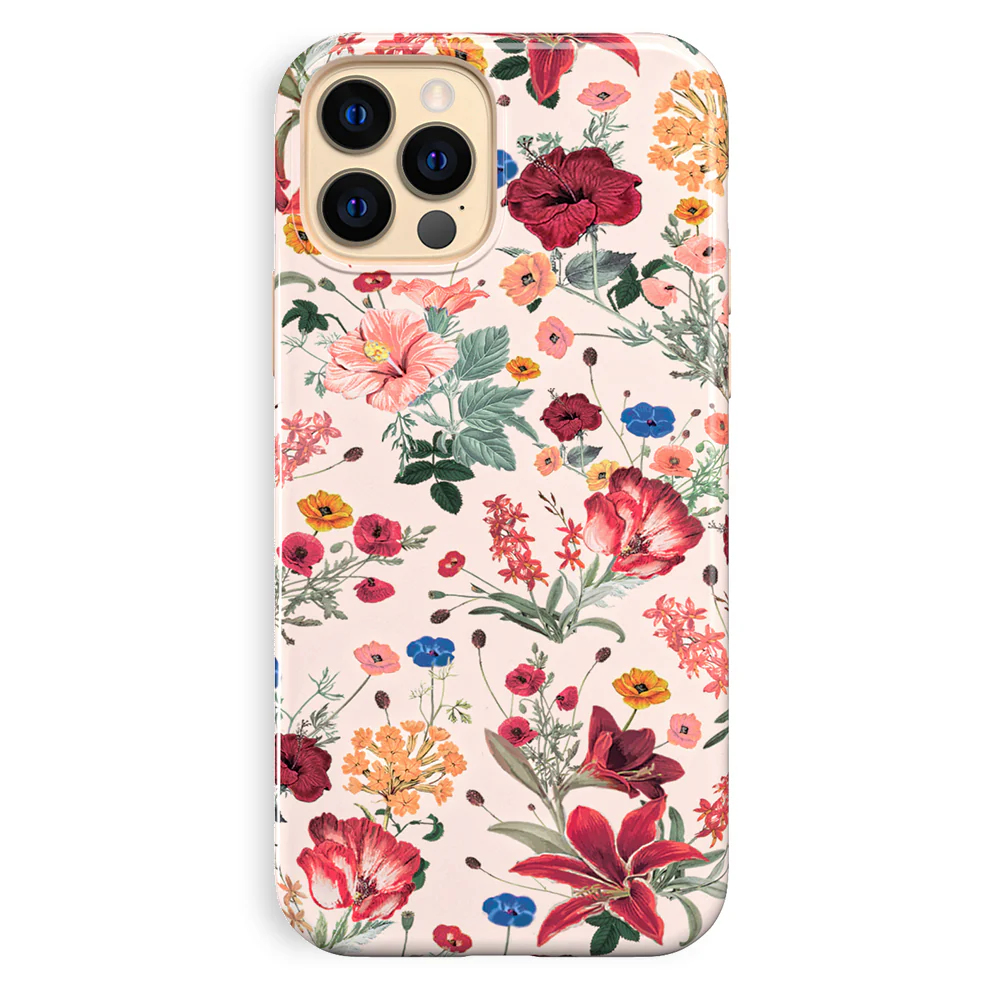 Nude Vintage Floral iPhone Case - Image 78