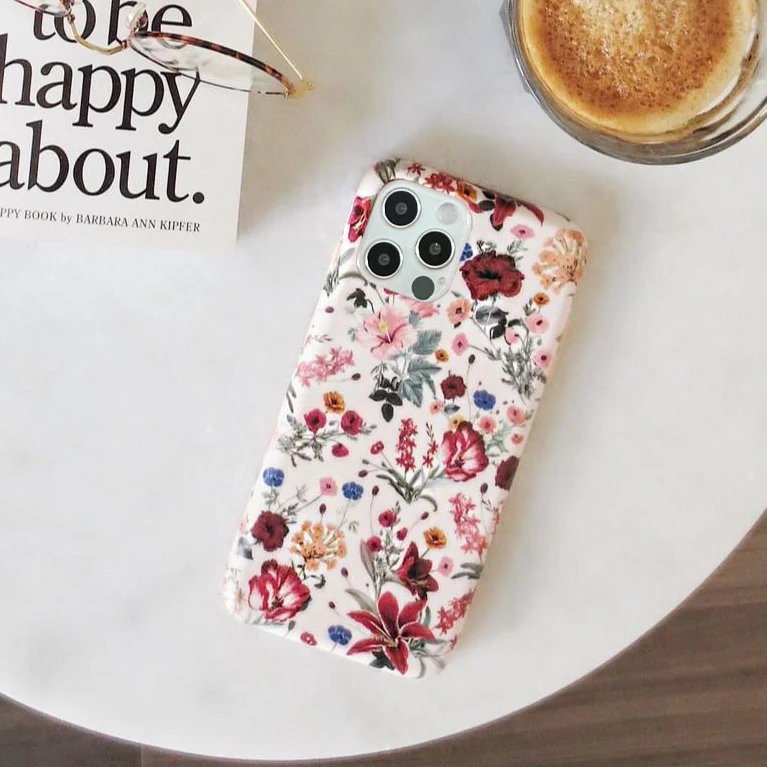 Nude Vintage Floral iPhone Case - Image 94