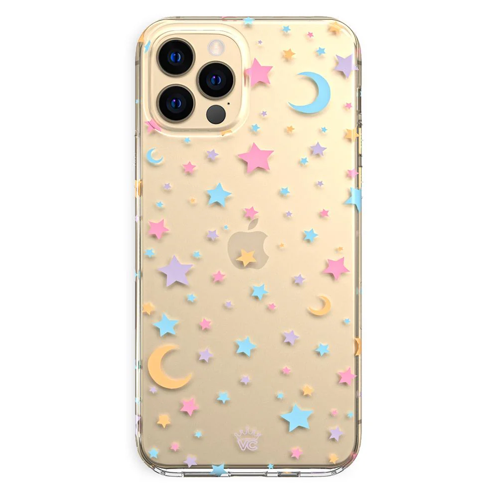 Pastel Starry Night Clear iPhone Case - Image 85