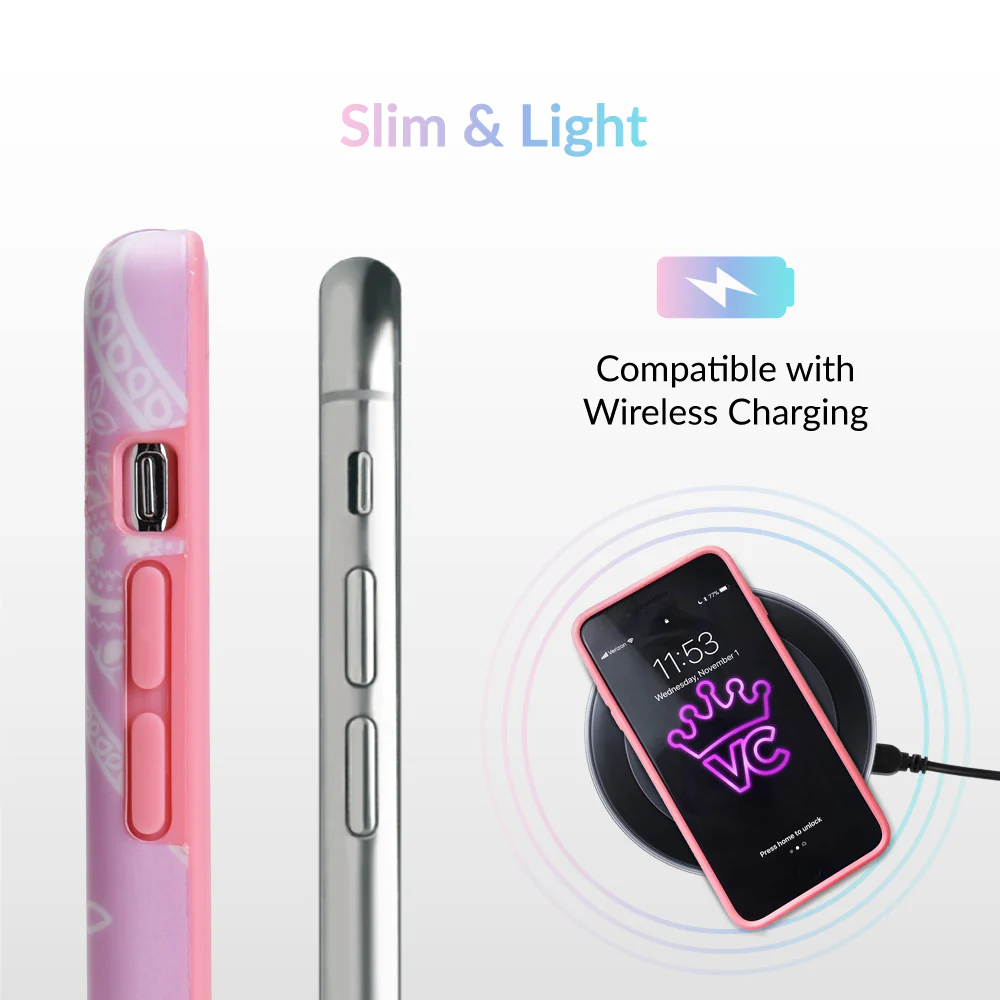 Pink Bandana iPhone Case by Kendall Vertes - Image 34