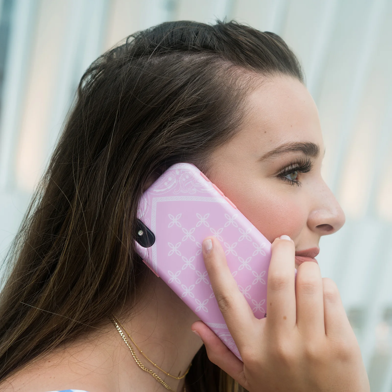 Pink Bandana iPhone Case by Kendall Vertes - Image 50