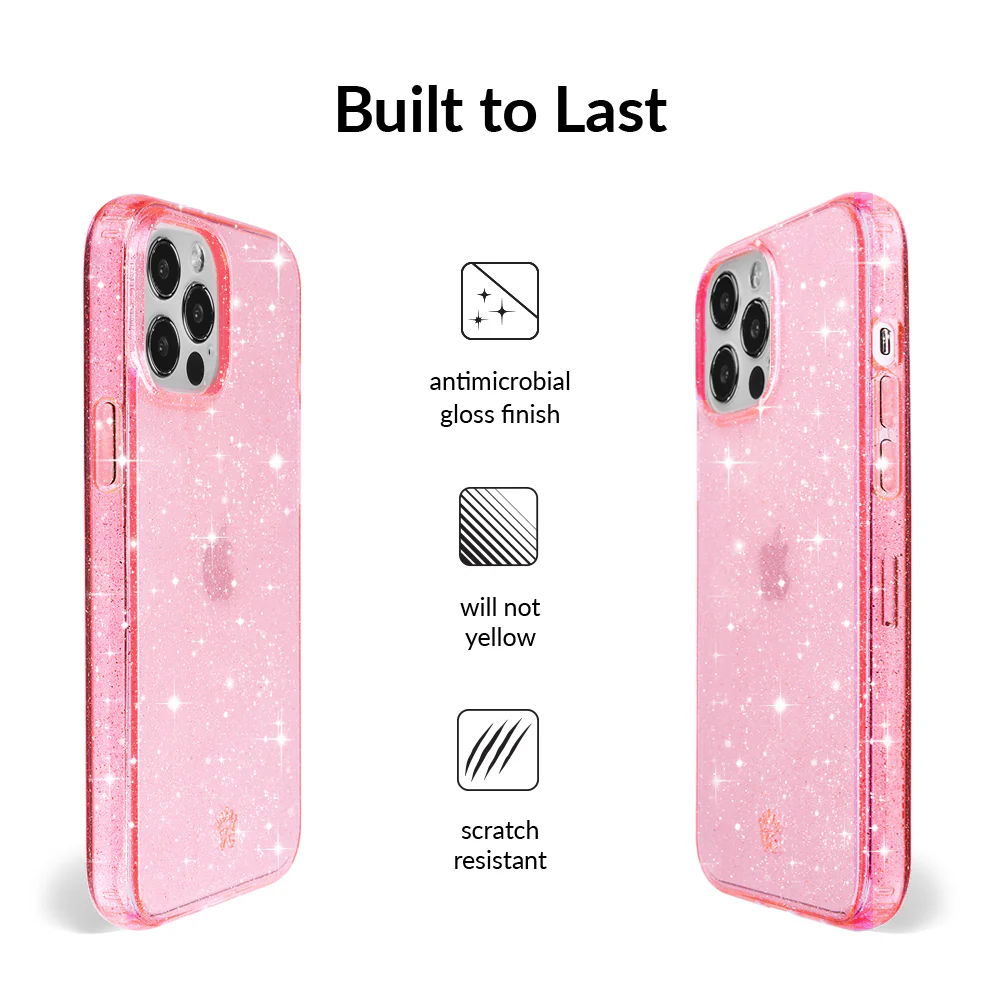 Pink Stardust Glitter iPhone Case - Image 49
