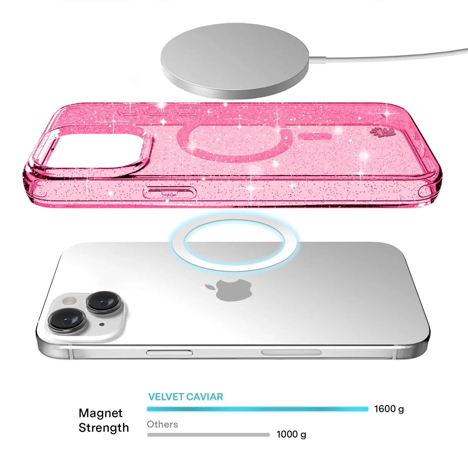 Pink Stardust Glitter iPhone Case - Image 64