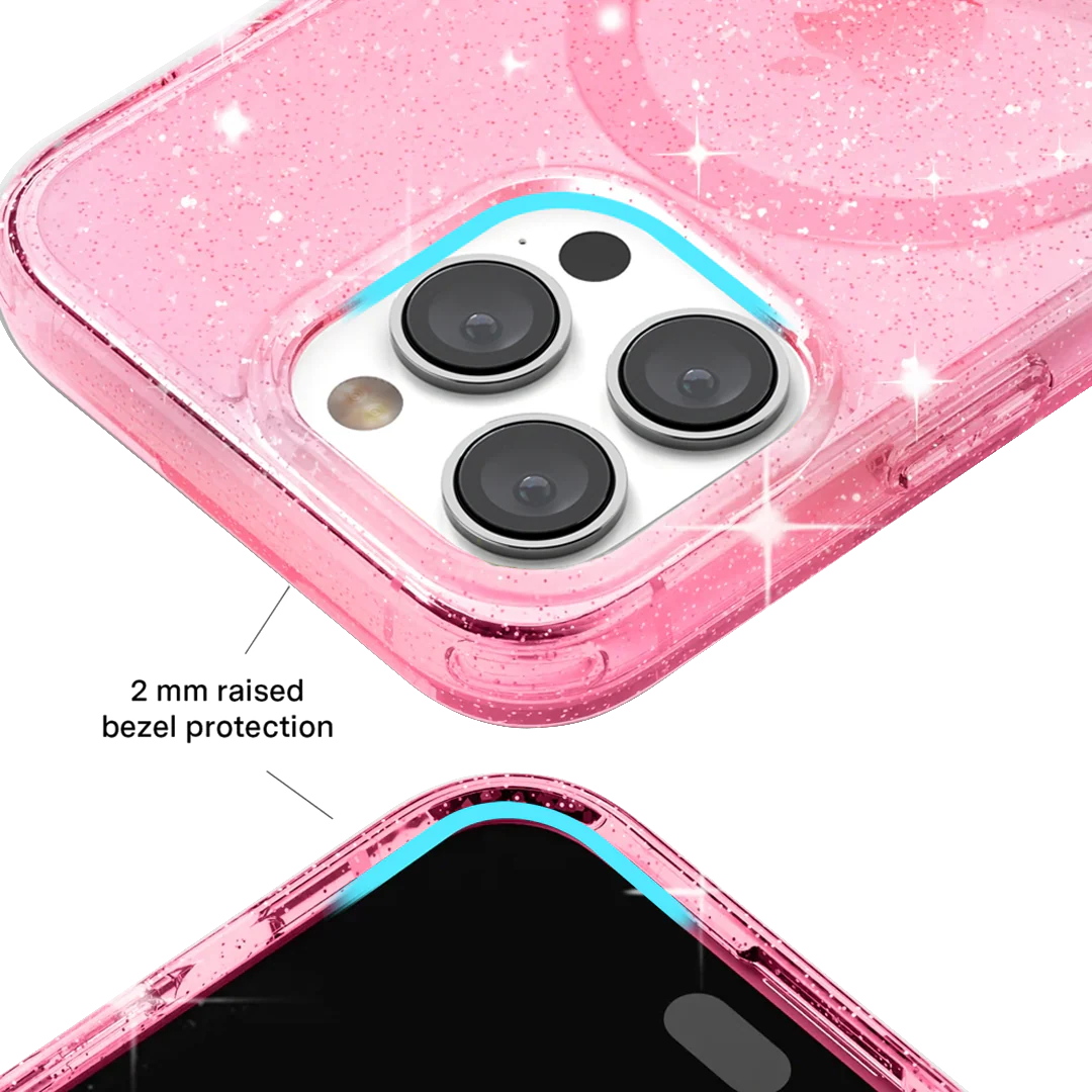 Pink Stardust Glitter iPhone Case - Image 83