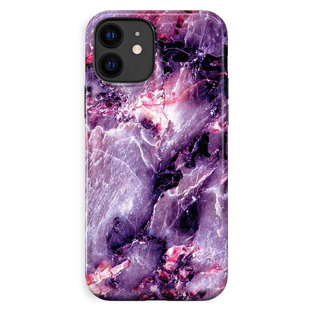Purple Stone Marble iPhone Case - Image 88