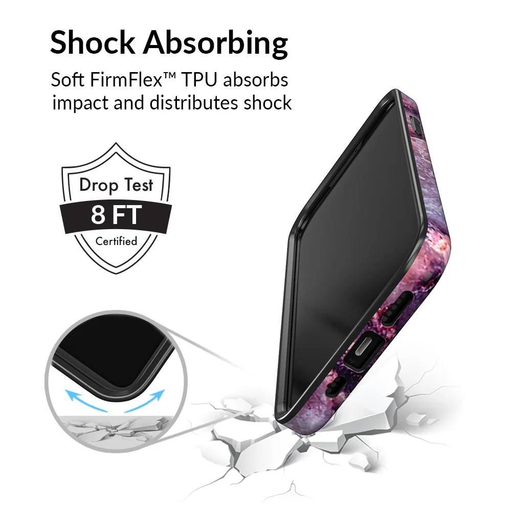 Purple Stone Marble iPhone Case - Image 90