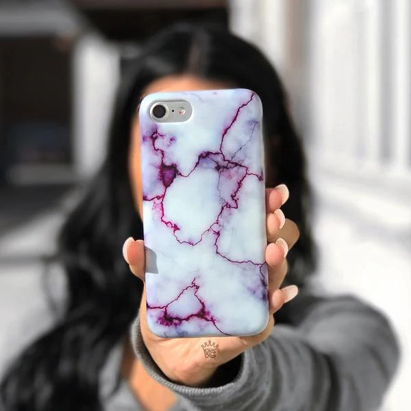 Purple Streak Marble iPhone Case - Image 18