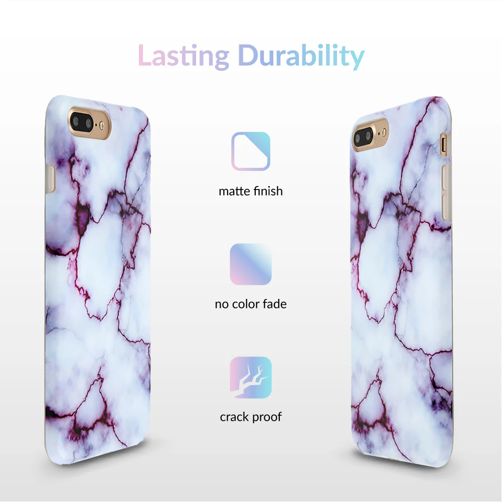 Purple Streak Marble iPhone Case - Image 26