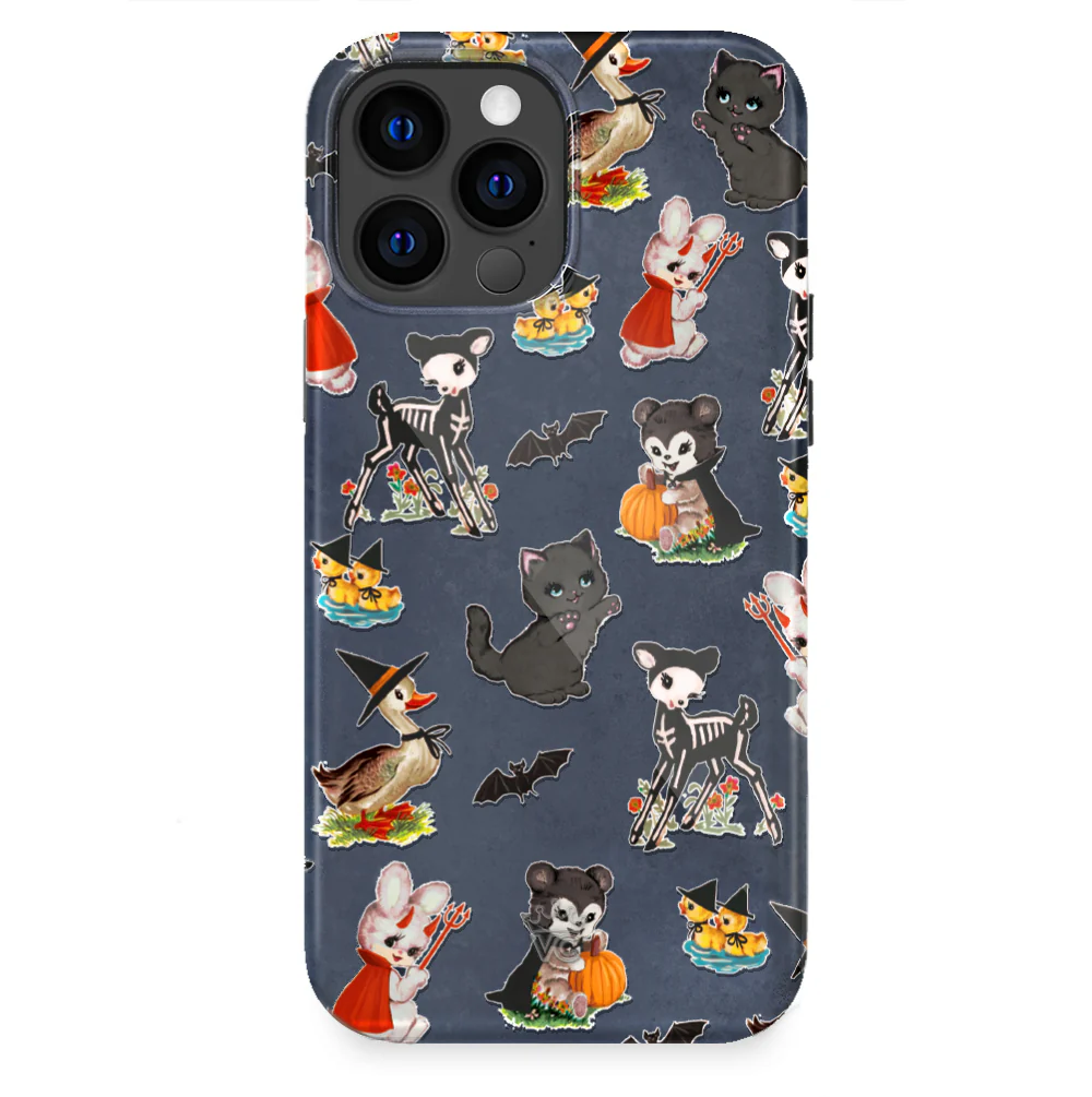 Spooky Baby Animals iPhone Case - Image 61