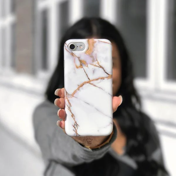 White & Gold Marble iPhone Case - Image 21